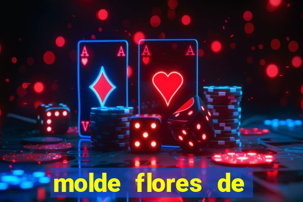 molde flores de papel para imprimir